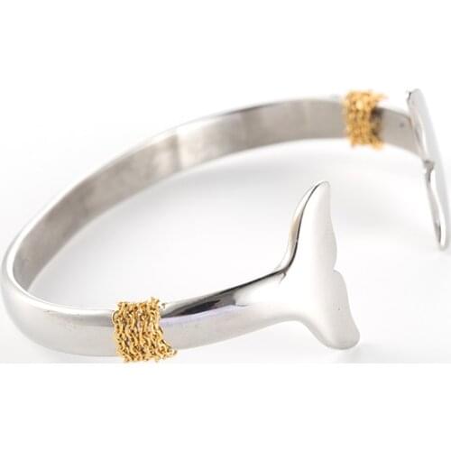 New Design Animal Jewelry Sets Fashion Couple Necklace Whale Tail Fish Nautical Charm Mermaid Tails Bracelet Jewelry