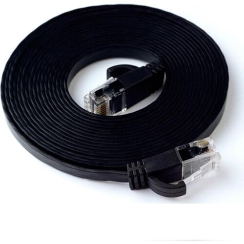 Cat6 Network Cable RJ45 Twisted Pair 8P8C Flat Cables Laptop Router HUB Desktop PC Ethernet Internet Lan Networks Adapter Cord