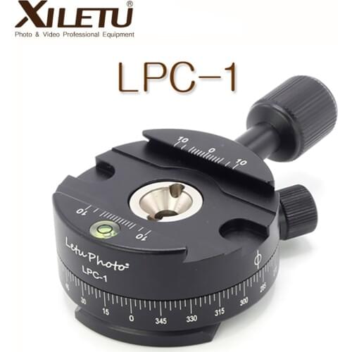 Xiletu LPC-1 360Degree Panoramic Platform Tripod head Mounting Adapter Clamp For Arca Swiss Digital Camera With 1/4"-3/8" screw