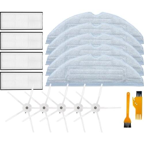 16Pack Hepa Filter Mopping Cloths Side Brush for Xiaomi Roborock S7 T7S T7Plus T7Splus Robot Vacuum Cleaner Spare Parts