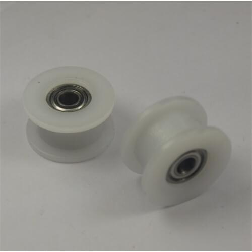 SWMAKER 10 pcs *smooth TIMING BELT IDLER PULLEY+BEARING delrin POM H wheel 3/4/5 mm bore REPRAP DIY PRUSA