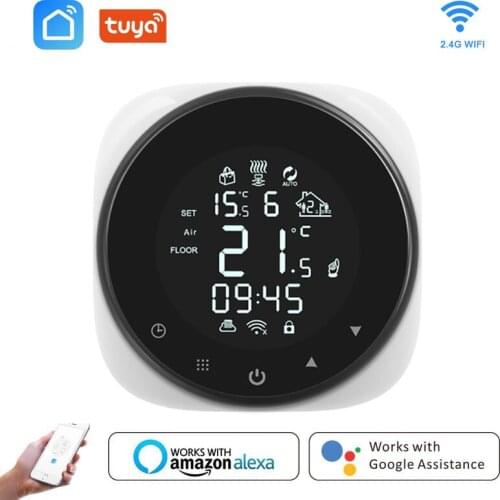WiFi Smart Thermostat Temperature Controller For Water/Electric Floor Heating Water/Gas Boiler Works With Alexa Google Home