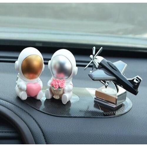 Solar rotating aircraft car astronaut ornaments Aromatherapy rotating car supplies car interior ornaments center console