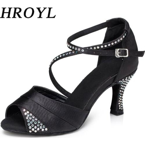 Latin Dance Shoes Women Professional Luxury Ballroom Tango Jazz Dancing Sandals Blue Black Purple Salsa Dance Shoes High Heels