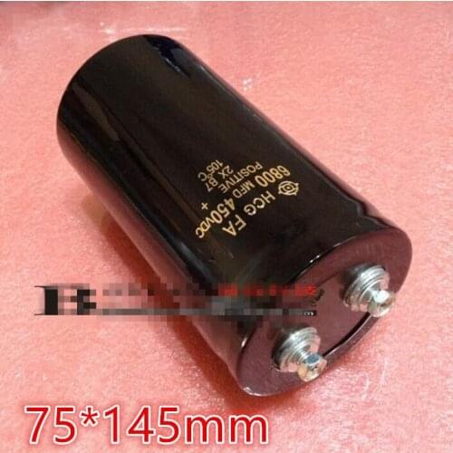 1pcs FREESHIPPING 450V 6800uf 6800uf 450v 450V6800UF 75*145