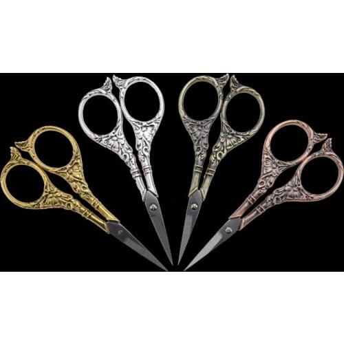 1PCS DIY Beautiful Flower Vintage Scissors for Hand Embroidery Sewing Shears