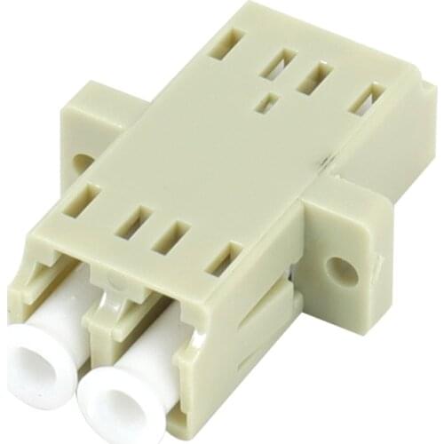 10/25/50/100pcs LC UPC duplex fiber optic adapter Multimode DX coupler connector Fiber flange LC connector