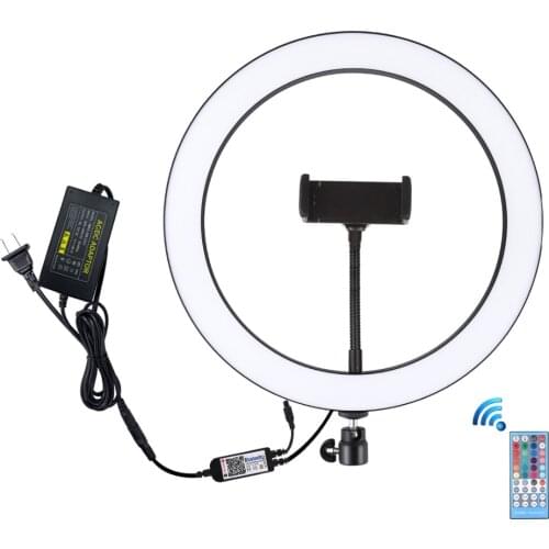 30cm RGBW Dimmable ring light USB LED Selfie Ring light Photography photo studio Light Vlogging Youtube Video Makeup Light