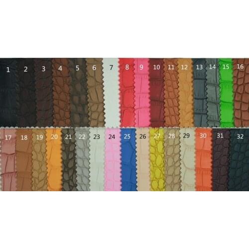 30yards/lot 0.8mm articial PU crocodile leather/ matt synthetic PU leather/ for car, decoration, handbag fabric material