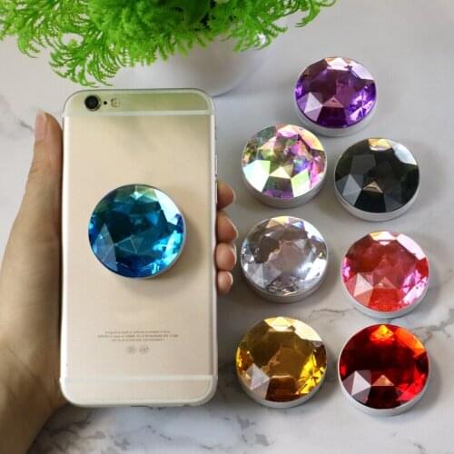 3D Diamond universal phone holder tablet stand holder phone ring stand foldable mobile phone holder stand grip holder