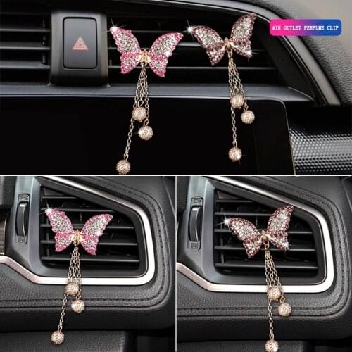 Diamond Car Air Vent Clip Perfume Air Freshener In Car Decoration Car Aroma Diffuser Car Bling Accessories for Girls Woman