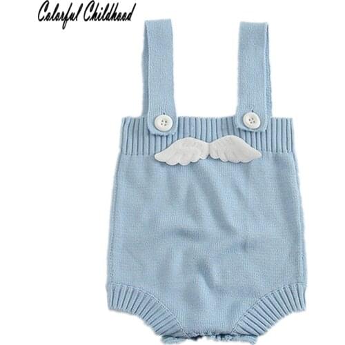 Newborn Baby Girl Bodysuits Candy Color Sleeveless Cute Wings Infant Girls Bodysuit Twin Baby Clothing Body Boy Winter Clothes