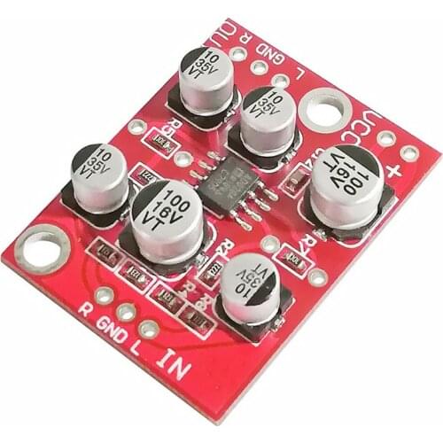 DC 5V-15V 12V AD828 Stereo Preamp Power Amplifier Board Preamplifier Module