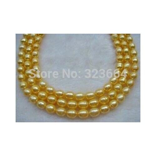 LONG AAA 49"10-13mm REAL NATURAL south sea pearl necklace