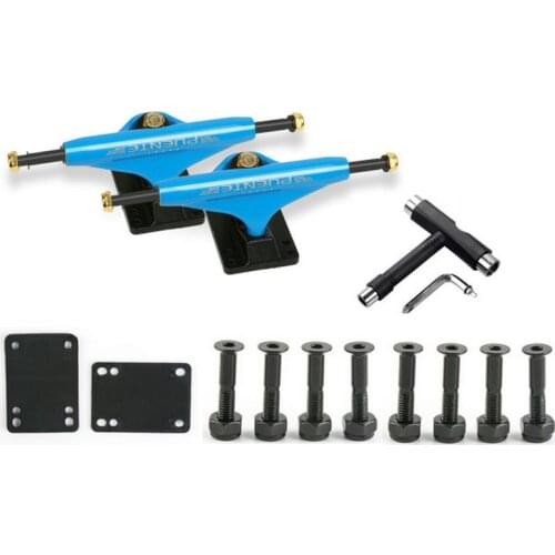 5inch Professional Skateboard Bracket Double Rocker Bridge Skateboard Bridge Skateboard Accessories Tool Trucks Combination