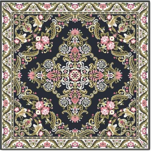 Flowers cross stitch kit big flowers 18ct 14ct 11ct white fabric cotton thread embroidery DIY handmade needlework