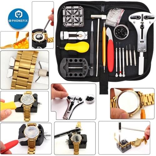 151Pcs Watch Tools Spring Bar Repair Pry Screwdriver Set Watch Opener Band Link Pin Remover Watchmaker Watch Repair Tool Kit