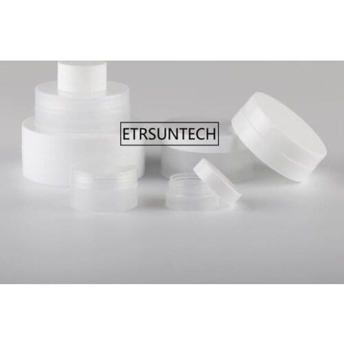 Plastic Empty Jars For Cosmetic PP White Clear Cream Jars 3g 5g 10g 30g 50g 100g Makeup Containers F2047