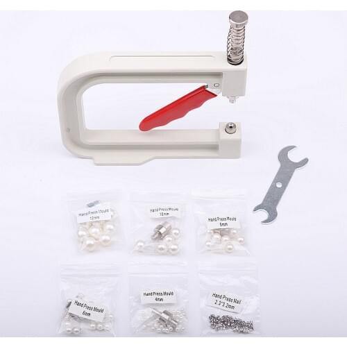Sewing Accessories 1 Set Hand-Held DIY Bead Riveting Tool Easy Operate Sewing Tools Nailing Machine Repairs Clothes Hats 19610