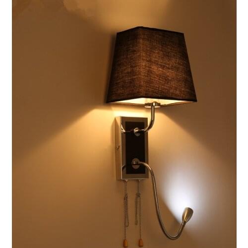 RED/BLACK/WHITE E27 2W LED Modern Wall Light bulb lamps 110V 240v home decor restroom Bath bedroom reading wall lamp hotel light