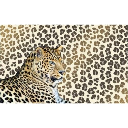 Modern Custom 3D Wallpaper Leopard print leopard living room TV background wall decorative painting