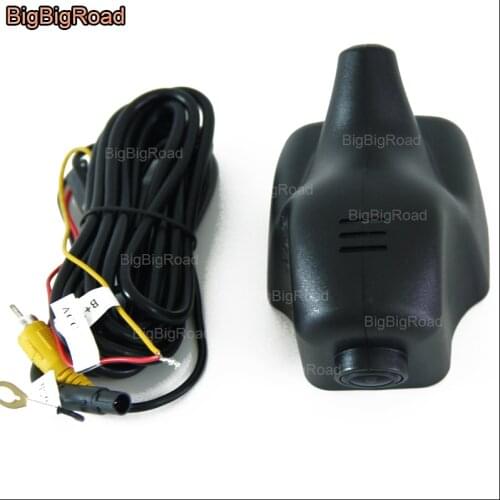 BigBigRoad APP control Car wifi DVR For Skoda Fabia Video Recorder FHD 1080P Novatek 96655 WDR car parking camera