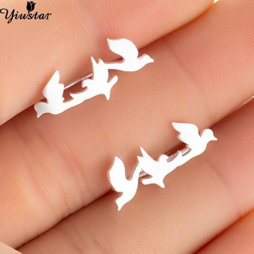 Yiustar 2021 New Fashion Colorful Female Jewelry Fox-tree Earrings Elegant Charming Sweet Cute Ear For Women Girls Party Gifts