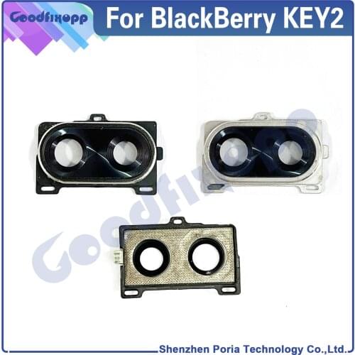 For BlackBerry KEY2 KEYTWO BBF100-1 BBF100-2 BBF100-6 Back Camera Frame Cover Camera Glass