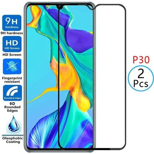 9d protective tempered glass for huawei p30 screen protector on huaweip30 p 30 30p safety film huawey huwei hawei huawi huawe 9h