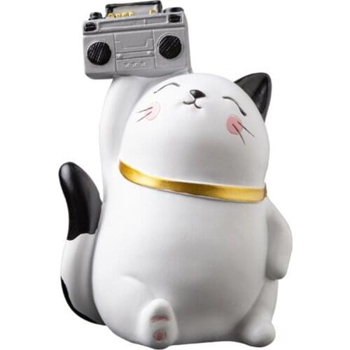 1pcs Kitten Model Cute Shape Collectible Resin Cartoon Cat Ornament for Gift Desktop Decor for Home Birthday Gifts For Friends