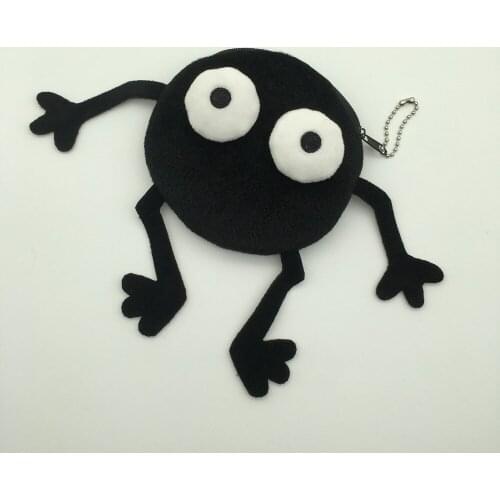 10/Lot My Neighbor Totoro Dust Soot 11CM Coin Bag Keychain Pendant Plush Toy Doll