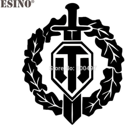 10 x New World of Tanks Decorative Reflective Creative Auto Decal Cartoon Car Sticker Bumper Body Decal Creative Pattern Vinyl