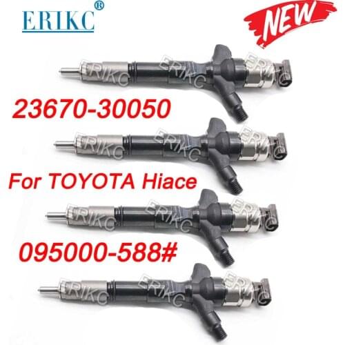 4PCS 23670-30050 Common Rail Injector 2367030050 23670-39095 95000-5880 23670-39096 095000-5881 12F54006 For TOYOTA Hiace
