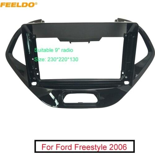 Car 2Din 9 Inch Audio Face Plate Fascia Frame For Ford Freestyle 2006 Big Screen Radio Stereo Panel Dash Mount Frame Kit