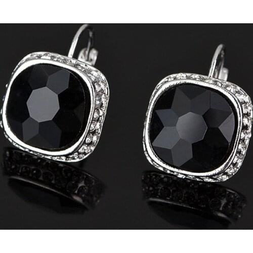 Elegant Fashion Accessories jewelry earrings authentic color dichroic earring sparkling crystal jewelry accessories women #E330