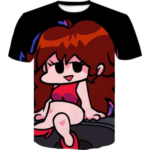2021 Anime T Shirt Friday Night Funkin 3d Printed T-Shirt Kids Boy TshirtsMen/women Hip Hop Tops Tees harajuku style tshirt