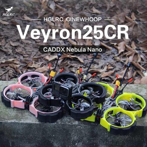 HGLRC Veyron25CR HD Digital Version Zeus 25 AIO Caddx Nebula AEOLUS 1404 3600KV 4S 2.5inch RC FPV Cinewhoop RC Drone PNP/BNF