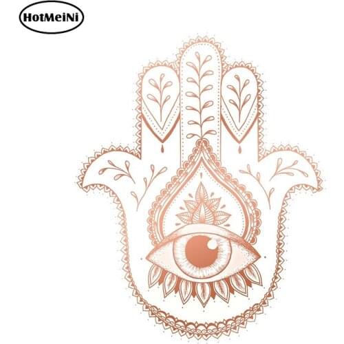 HotMeiNi 13cm x 10.4cm For Hamsa Hand Car Stickers Car Styling Decal Waterproof Scratch-Proof Suitable for GTR EVO SX