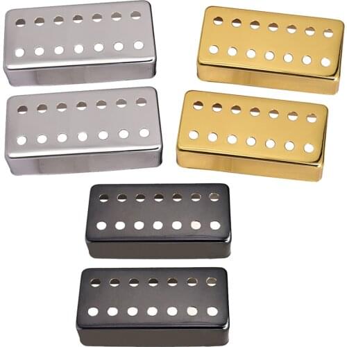 Pack of 2 PCS Humbucker Pickup Covers Brass Electric Guitar Musical Part Decor for 7 String Electric Guitar Accessory
