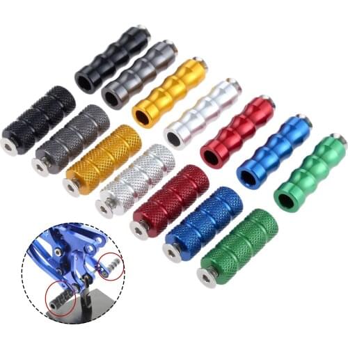 2Pcs 6mm Foot Peg Rear set Footpeg Pedals for Yamaha YZF R1 R6 R3 R25 R125 MT03 MT07 MT09 MT-07 MT-09 XSR 900 FZ1 R15