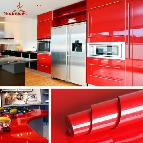 DIY Contact Paper Waterproof Self Adhesive Wallpaper Wardrobe Kitchen Cabinet Furniture Renovation Wall Stickers 30cm Width Film