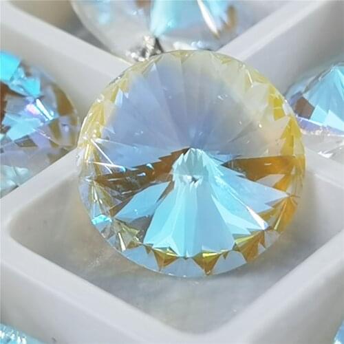 Crystal Rivoli Transparent AB k9 Glass Crystal Rhinestone charms Pointback Faceted Jewelry Making DIY Craft decoration jewelry