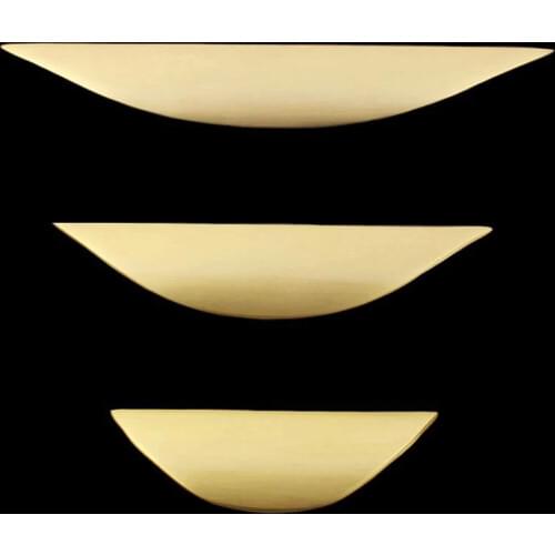 Brass Cabinet Handles Drawer Pulls Arc Kitchen Cabinet Knobs Morden North European Furniture Handle Semi Circle Door Knob