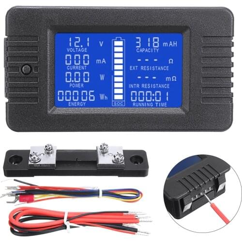 LCD Digital Voltage Current Capacity Power LCD Display Monitor Tester Ammeter RC Battery Power Volt Amp Analyzer