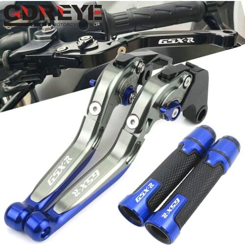 Logo GSXR Xe Máy Phanh Ly Hợp Lever + Tay Cầm Cho Suzuki K1 K2 K3 GSXR 750 600 1000 GSXR600/750 1996-2003 GSXR1000 2001-2004