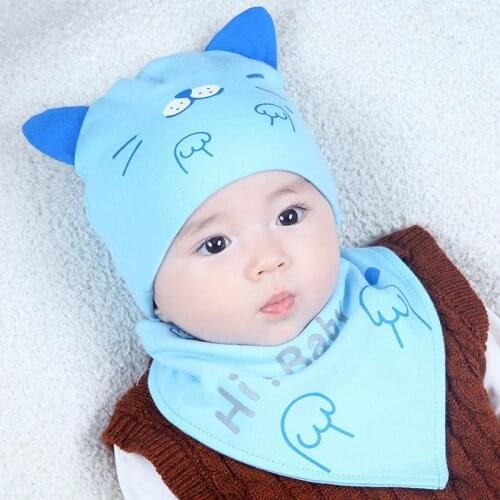 Newborn Cute Hat Multi-color Breathable Spring and Autumn Thin Cotton Childrens Hat Tire Cap Super Soft and Cute Strong Warmth
