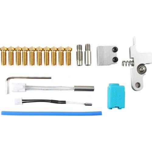 3D Printer Sidewinder X1 & Genius Nozzle Silicone Sleeve Holder Throat Thermistor Heating Tube Heating Block Kit