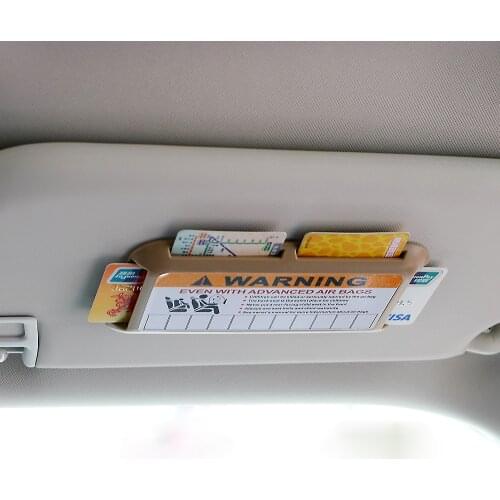LEEPEE Car Visor Clip Organizer Temporary Parking Phone Number High-speed IC Card Clip Car Parking Card Holder