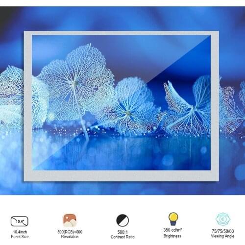 Original AUO A104SN03 V1 Resolution 800x600 TFT LCD Display 60 Pins 10.4 Inch SRGB TTL Display Screen 350 Nits LCM Module