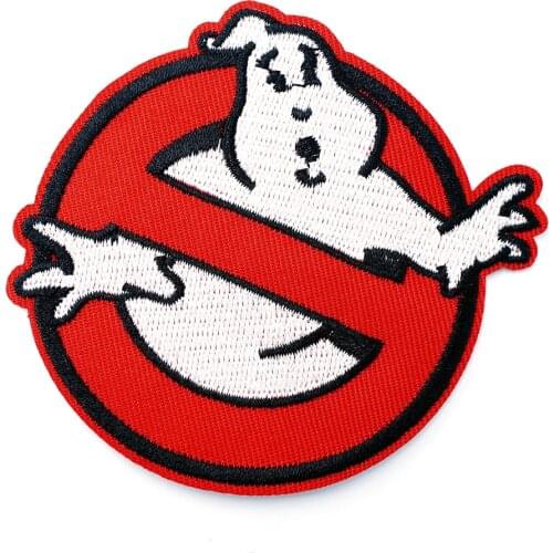 Ghost 8.0x9.0cm Iron On Patches Embroidery Patch Badge Applique Clothes Clothing Sewing Supplies Decorative Cartoon Badges
